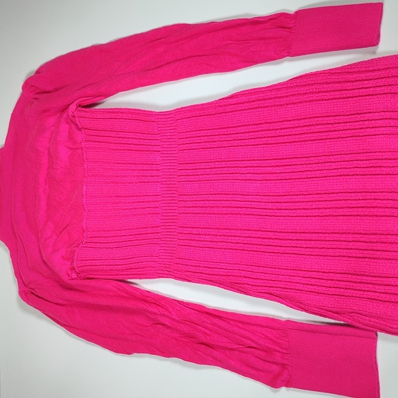Anthropologie Pink Turtleneck Fitted Sweater Dress XS - Picture 11 of 14